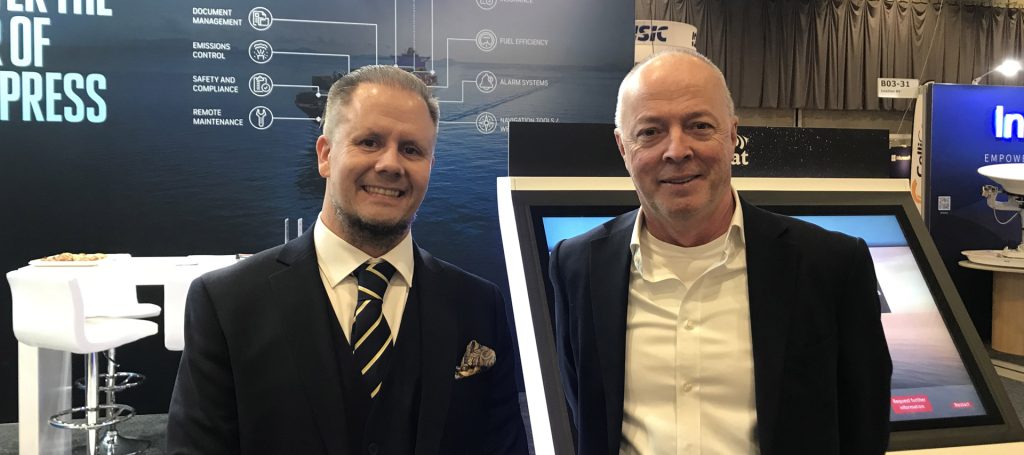 Iain Janes and Lars Sande at Nor-Shipping