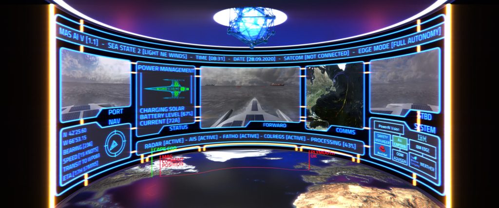streaming live video from uncrewed vehicles Mayflower Control Room