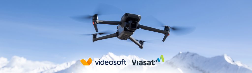 Videosoft & Viasat Aviation logos