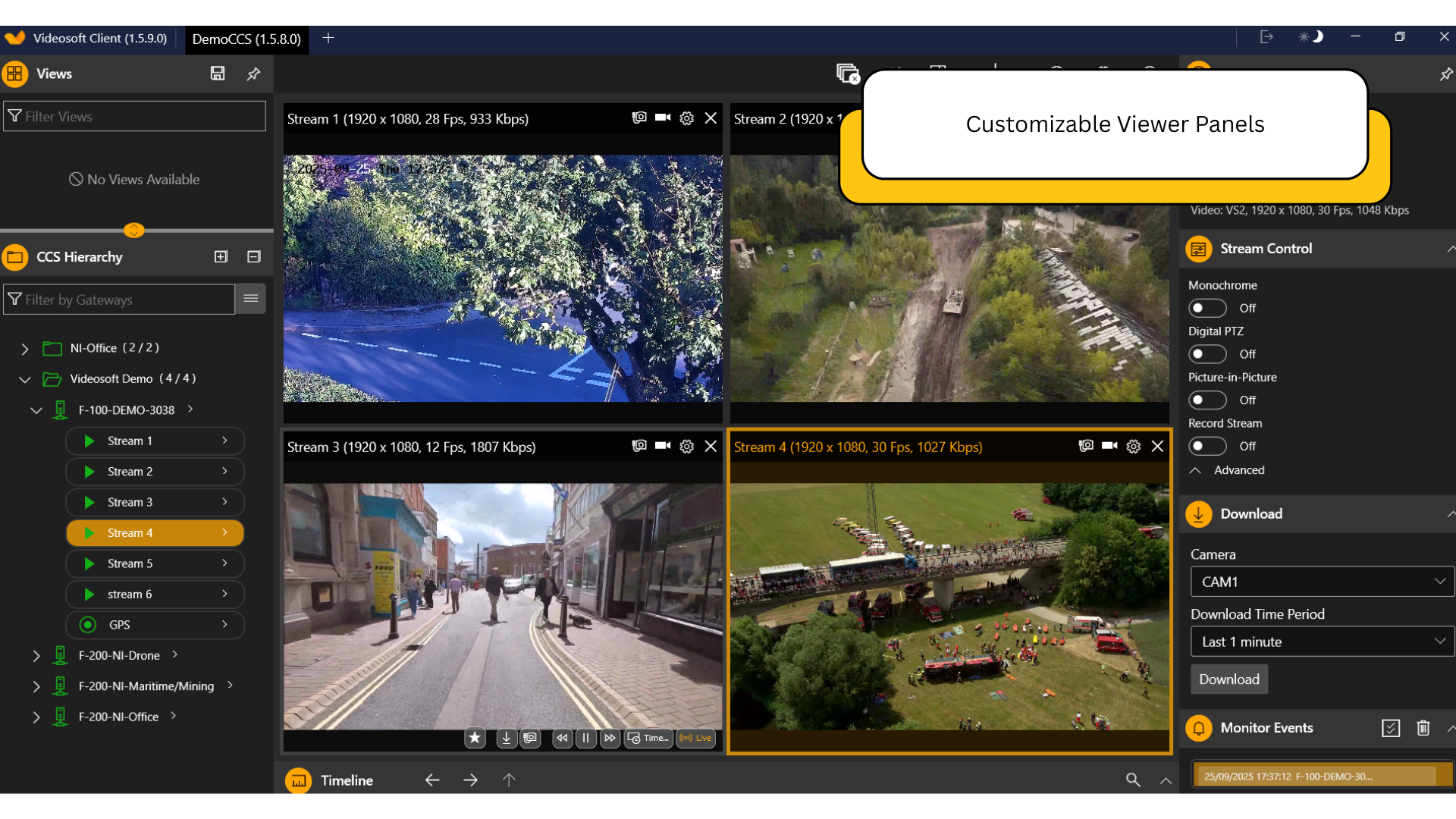 Customizable Viewer Panels
