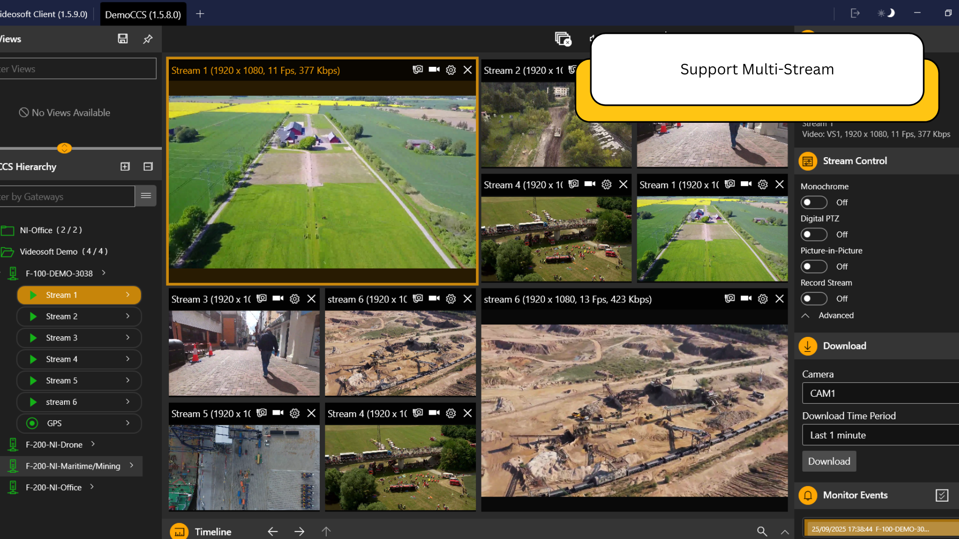 Support Multi Stream