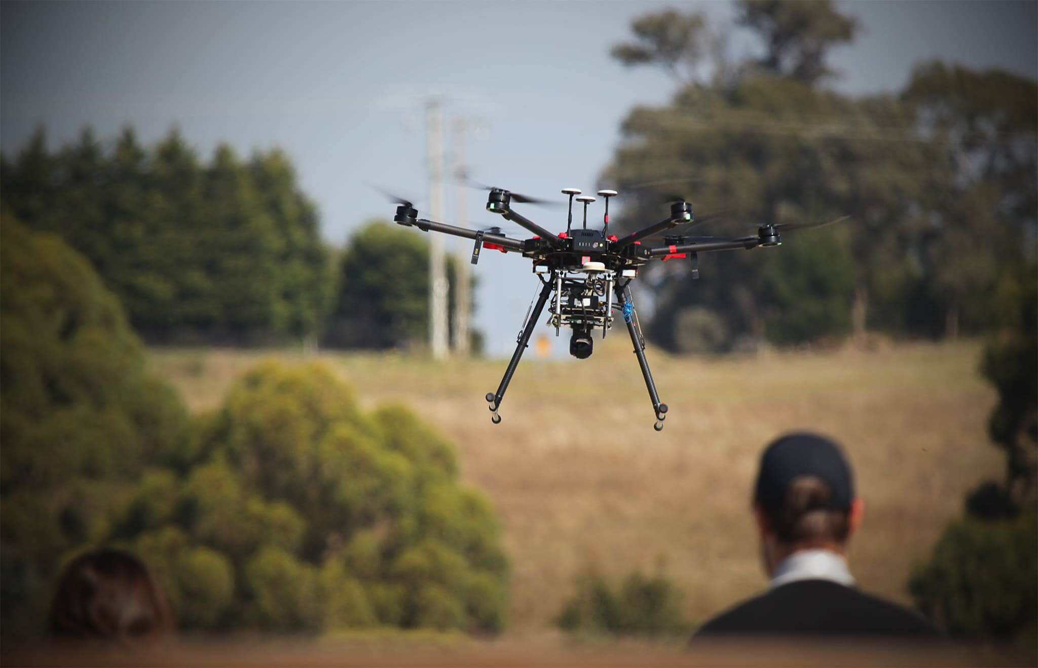 Drone in flight